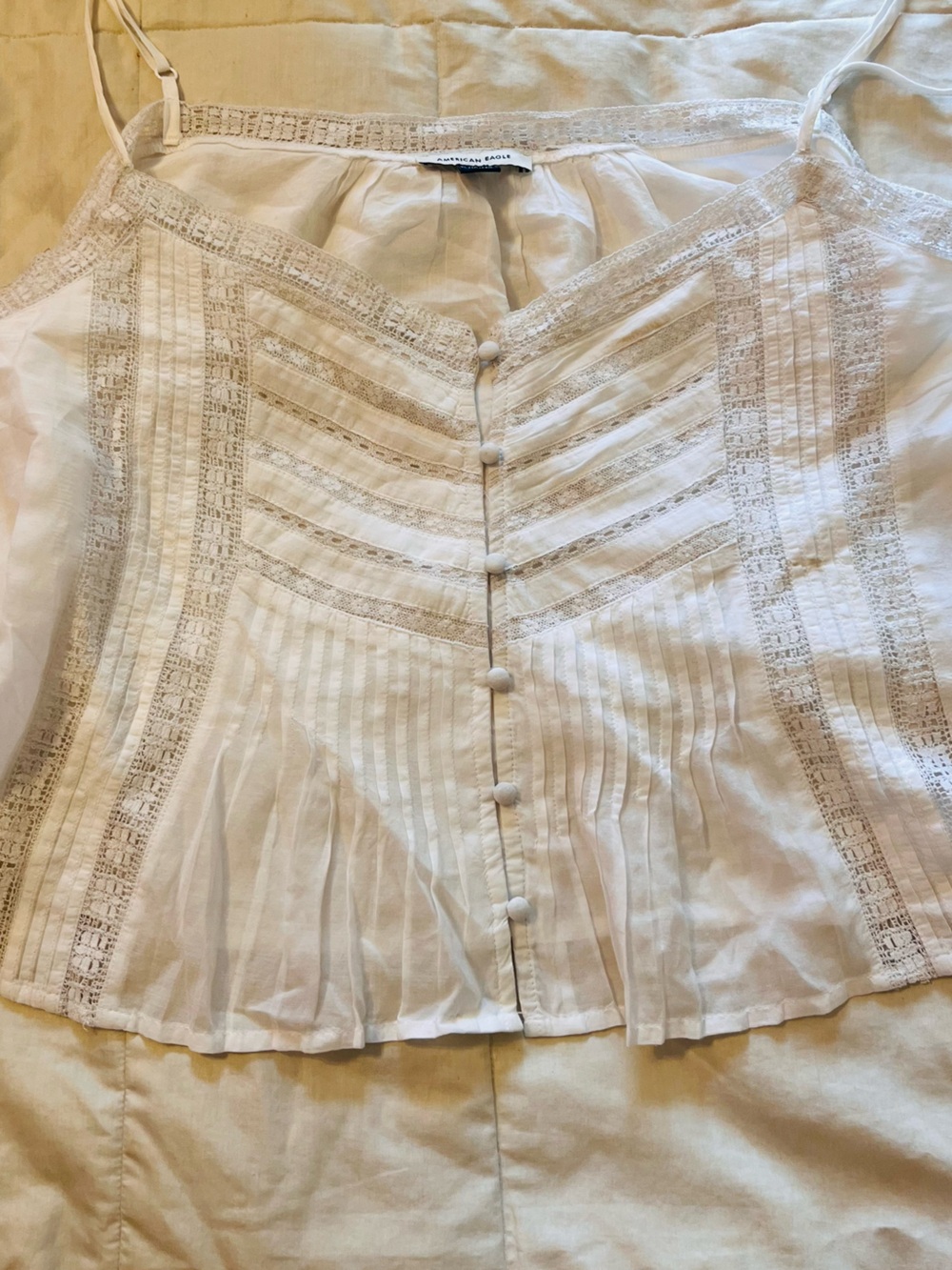 American Eagle Outfitters Cottage Core Cotton Feminine Cami